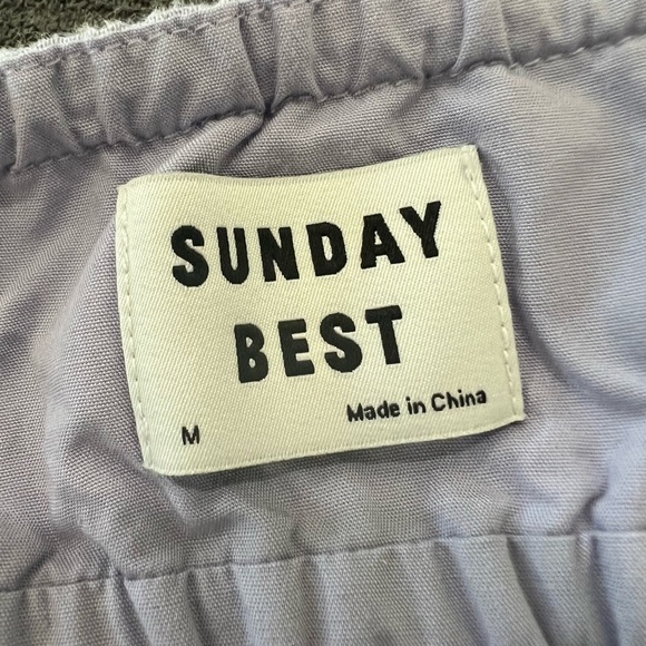 Aritzia Sunday Best Ramona lavish lavender babydoll mini dress size medium - Picture 10 of 15